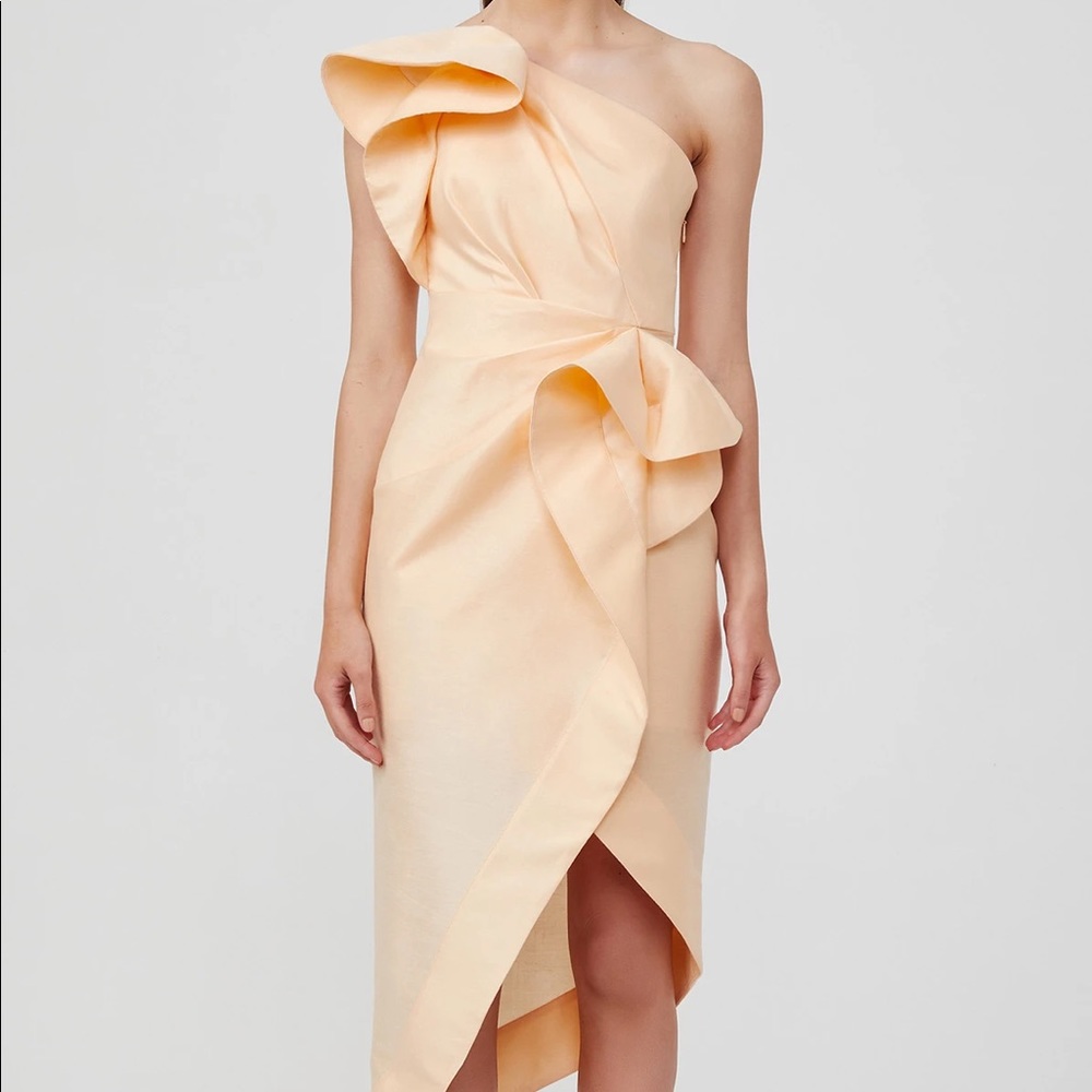 Acler Darcher Dress in Peach Sorbet
